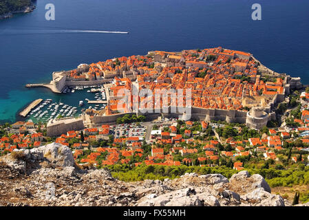 Dubrovnik - Dubrovnik 12 von oben Banque D'Images