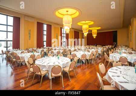 Avant une réception à l'ambassadeur de la salle de casino municipal de Biarritz (Pyrénées Atlantiques - France). Style Art déco Banque D'Images