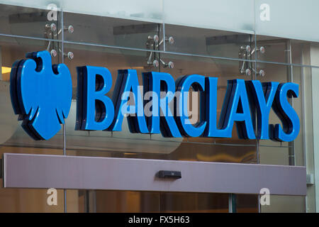 Logo signe de la Barclays Bank. Banque D'Images