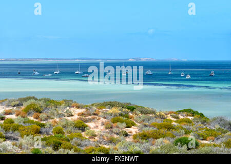 Océan Indien à Denham, côte nord-ouest de l'Australie occidentale, Australie Banque D'Images
