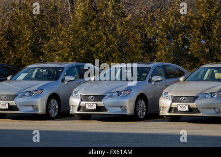 Concessionnaire Lexus à Kingston (Ontario), le jeudi 7 janvier 2016. Banque D'Images