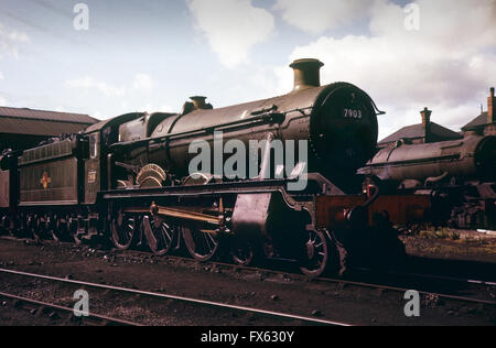 Locomotive à vapeur 7903 Foremarke Hall en 1962 1960 Banque D'Images