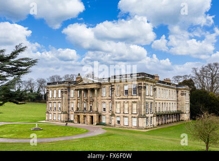 Calke Abbey, un manoir baroque xviiième siècle près de Ticknall, Derbyshire, Angleterre, RU Banque D'Images