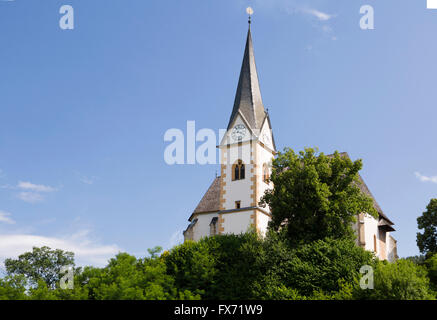 Église de Maria Wörth, Wörthersee ou lac de Wörth, Carinthie, Autriche Banque D'Images