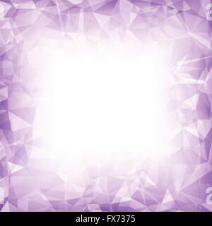 Arrière-plan polygonal violet. Banque D'Images