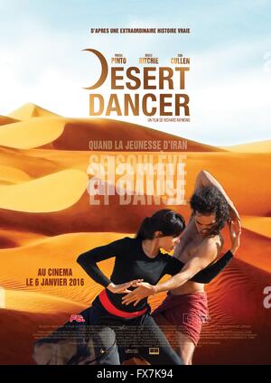 Danseuse du désert Année : 2014 UK / eau / Maroc Réalisateur : Richard Raymond Reece Ritchie, Freida Pinto Film poster (Fr) Banque D'Images