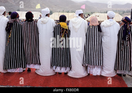 Souk, fiancée, Moussem d'Imilchil, Atlas Maroc Banque D'Images