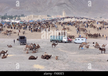 Souk, fiancée, Moussem d'Imilchil, montagne de l'Atlas, Maroc Banque D'Images