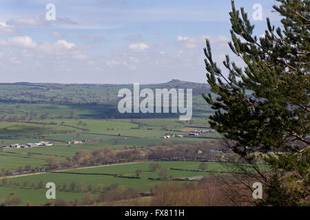 Almscliffe Crag de Chevin Country Park, Nr Otley, Leeds Banque D'Images