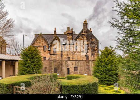 Arrière de l'Provand's Lordship à Castle Street, à Glasgow, en Écosse. La maison est le plus ancien édifice de la ville. Banque D'Images