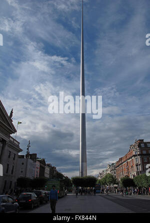 La spire dans O'Connell Street, Dublin, Irlande Banque D'Images