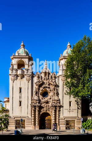 Casa del prado theatre, Balboa Park, San Diego, CA US Banque D'Images