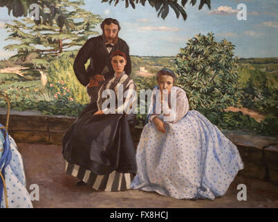 Frédéric Bazille (1841-1870). Réunions de famille appelé aussi des portraits de famille, 1867. Huile sur toile. Banque D'Images