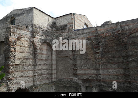 La France. Paris. Ruines de thermes gallo-romains. 1re, 3e siècle AD. Musée de Cluny. Banque D'Images