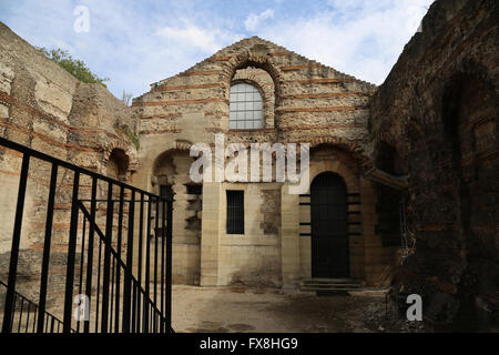 La France. Paris. Ruines de thermes gallo-romains. 1re, 3e siècle AD. Musée de Cluny. Banque D'Images