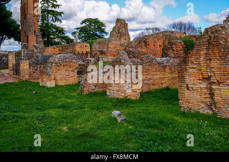 Domus Flavia ruines, Colline du Palatin, Rome Banque D'Images