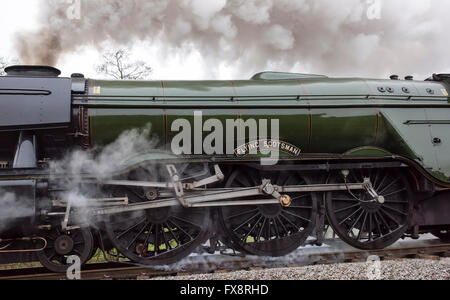 Les éléments moteurs de la Pacific Gresley 4-6-2 locomotive vapeur 60103 Flying Scotsman Banque D'Images