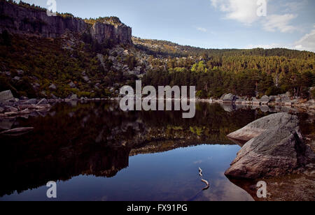 Laguna Negra, Parc Naturel de pics Urbion - Picos de Urbion. Soria, Espagne Banque D'Images