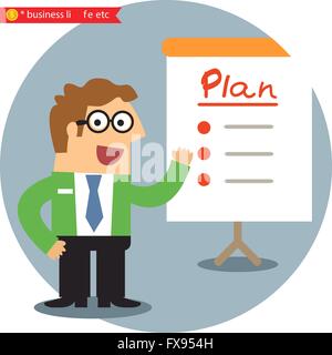 Nouvelle présentation du projet d'entreprise Illustration de Vecteur