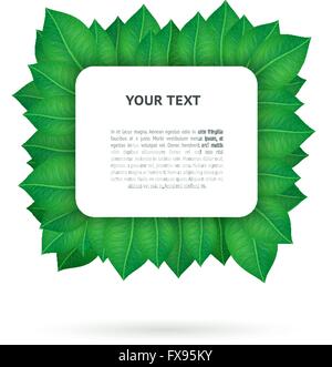 Image feuilles vert Illustration de Vecteur