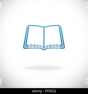 Icône représentant un livre ouvert Illustration de Vecteur