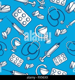 Profil de transparente des articles médicaux Illustration de Vecteur