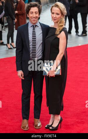 Londres, Royaume-Uni. 12 avril, 2016. Simon Helberg à première mondiale de 'Florence Foster Jenkins' Film à Londres 12/04/2016 : dpa Crédit photo alliance/Alamy Live News Banque D'Images