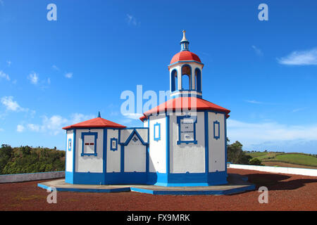 Chapelle Notre Dame de la Sainte Montagne (Ermida de Nossa Senhora do Monte), Agua de Pau, l'île de São Miguel, Açores, Portugal Banque D'Images