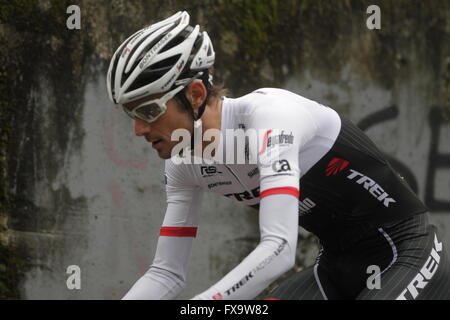 Eibar, Espagne, le 9 avril 2016, Franck Schelck pendant le contre-la-montre contre Eibar - Andrézieux-bouthéon du Tour du Pays Basque Banque D'Images