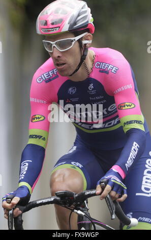 Eibar, Espagne, le 9 avril 2016, Rui Costa au cours du temps, procès contre Eibar - Andrézieux-bouthéon du Tour du Pays Basque Banque D'Images