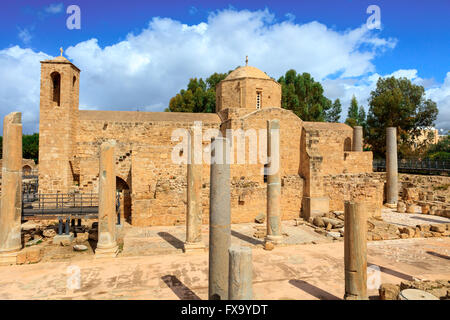 L'eglise Panagia Chrysopolitissa a été construit au 13ème siècle sur les ruines de la plus grande basilique byzantine précoce. Banque D'Images