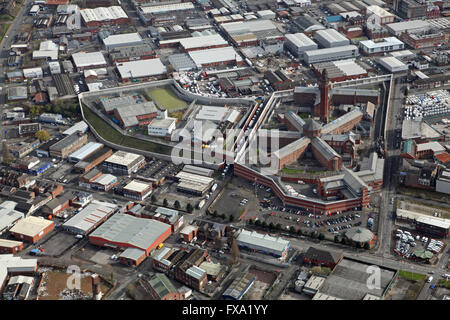 Vue aérienne de Strangeways Prison, Prison de Manchester, Royaume-Uni Banque D'Images