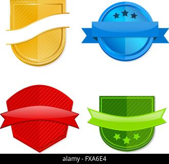 Modèle vierge insignes Illustration de Vecteur