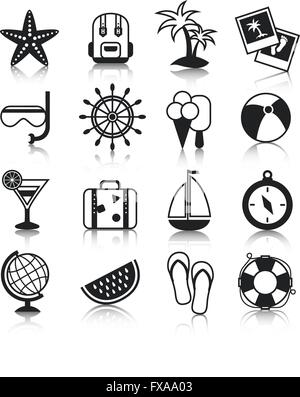 Fête icons set Illustration de Vecteur