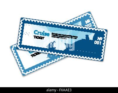 Le prix de la croisière de bateau Illustration de Vecteur