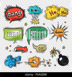 Comic speech bubble Illustration de Vecteur