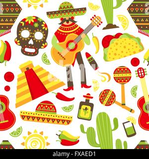 Modèle logique du Mexique Illustration de Vecteur