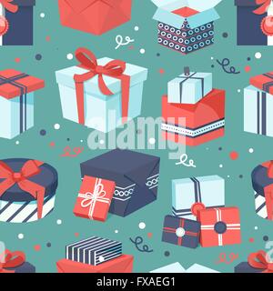 Boîte-cadeau icons set Illustration de Vecteur