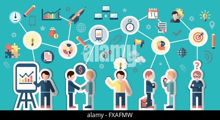Les gens d'affaires concept Illustration de Vecteur