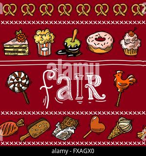 Croquis juste border Illustration de Vecteur