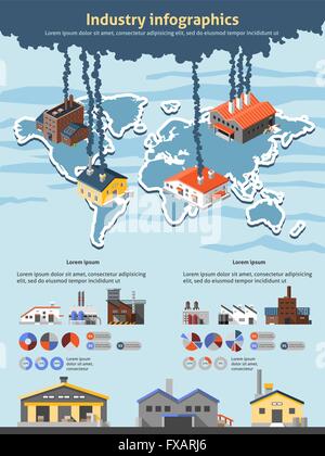 Jeu de l'industrie de l'Infographie Illustration de Vecteur