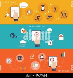 Mobile Apps News Télévision Icon Illustration de Vecteur