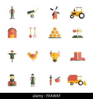 Gîtes icône plate Illustration de Vecteur