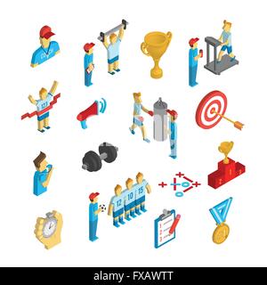 Le sport d'entraînement isométrique icône Illustration de Vecteur