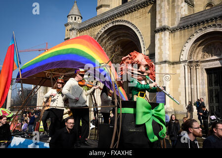 Saint Patrick's Day Parade Belfast Irlande du Nord Banque D'Images