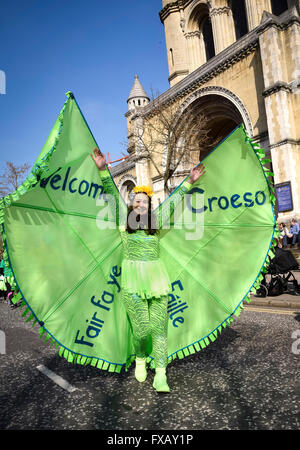 Saint Patrick's Day Parade Belfast Irlande du Nord Banque D'Images