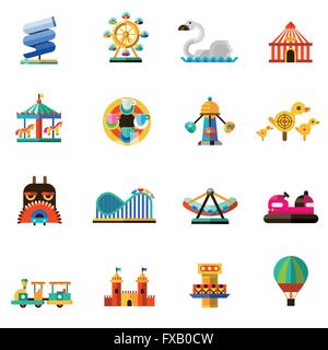 Parc d'icônes Illustration de Vecteur