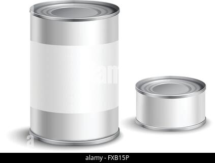 Set de boîte de conserve Illustration de Vecteur