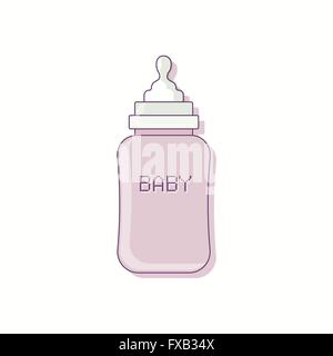 Bouteille de bébé Illustration de Vecteur