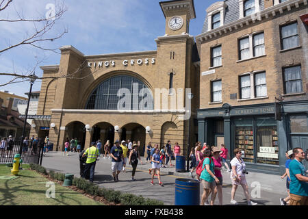 La gare de King's Cross à Traverse du Wizarding World Of Harry Potter Universal Studios Orlando en Floride Banque D'Images